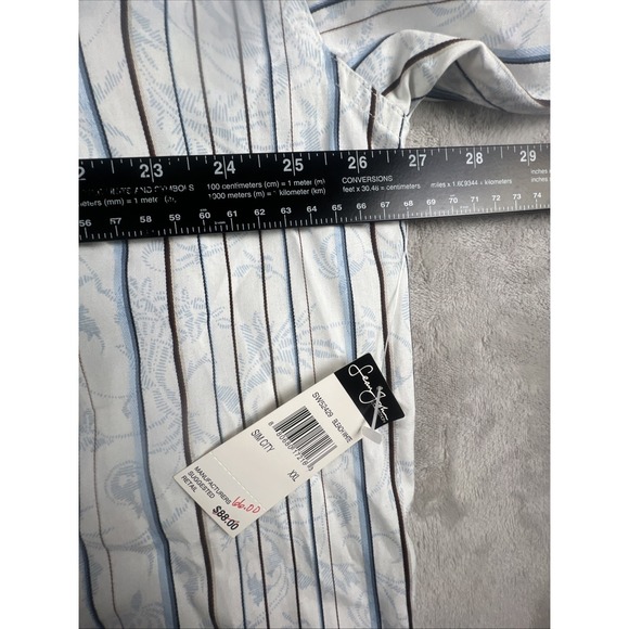 NWT $80 Sean John Stitched Floral LONG SLEEVE SHIRT 2XL XXL - Picture 9 of 12